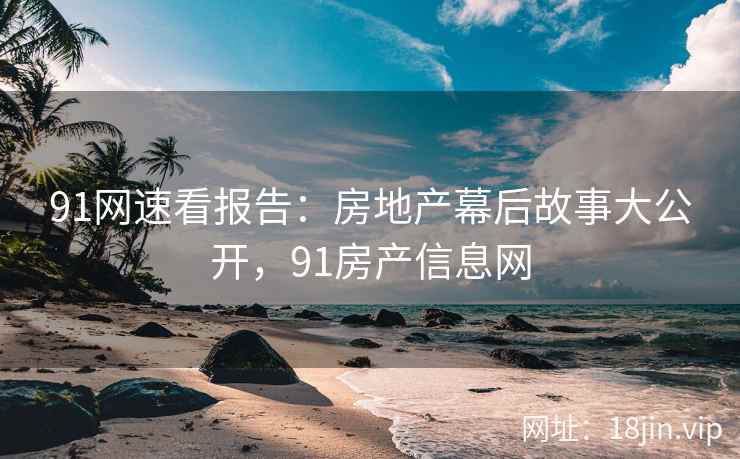 91网速看报告：房地产幕后故事大公开，91房产信息网