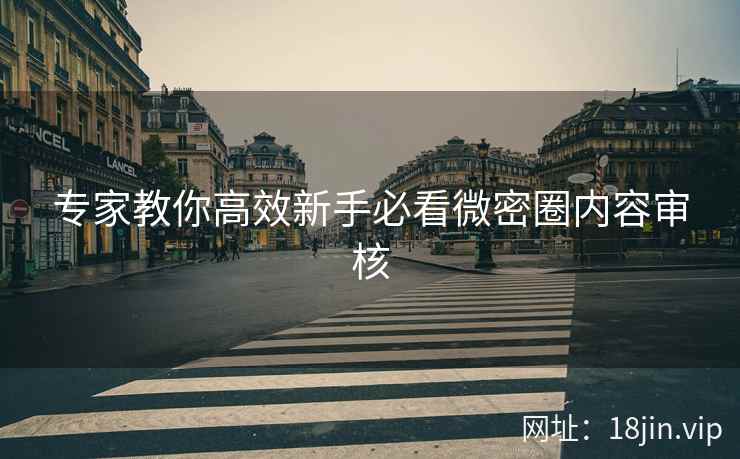 专家教你高效新手必看微密圈内容审核