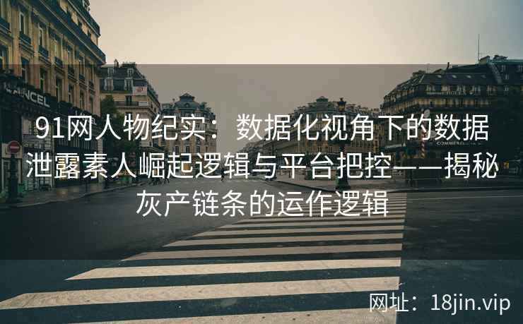 91网人物纪实：数据化视角下的数据泄露素人崛起逻辑与平台把控——揭秘灰产链条的运作逻辑