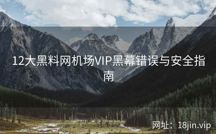 12大黑料网机场VIP黑幕错误与安全指南