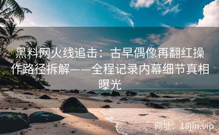 黑料网火线追击：古早偶像再翻红操作路径拆解——全程记录内幕细节真相曝光